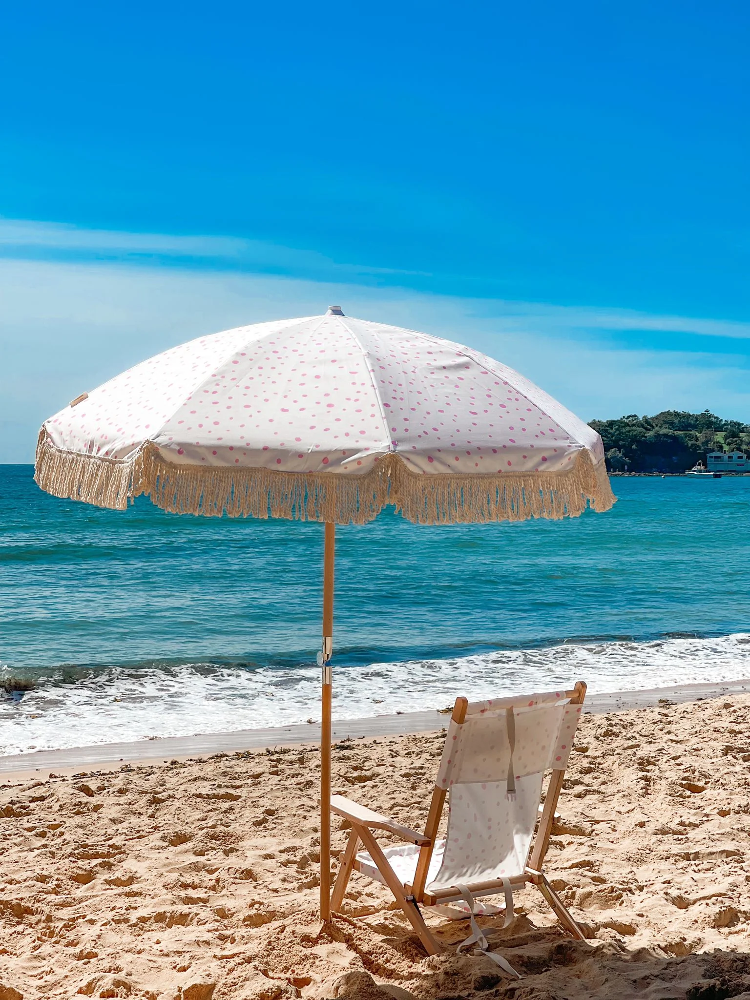 Alohra Bondi Reclining Beach Chair Speckled Pink Pre - Image 4