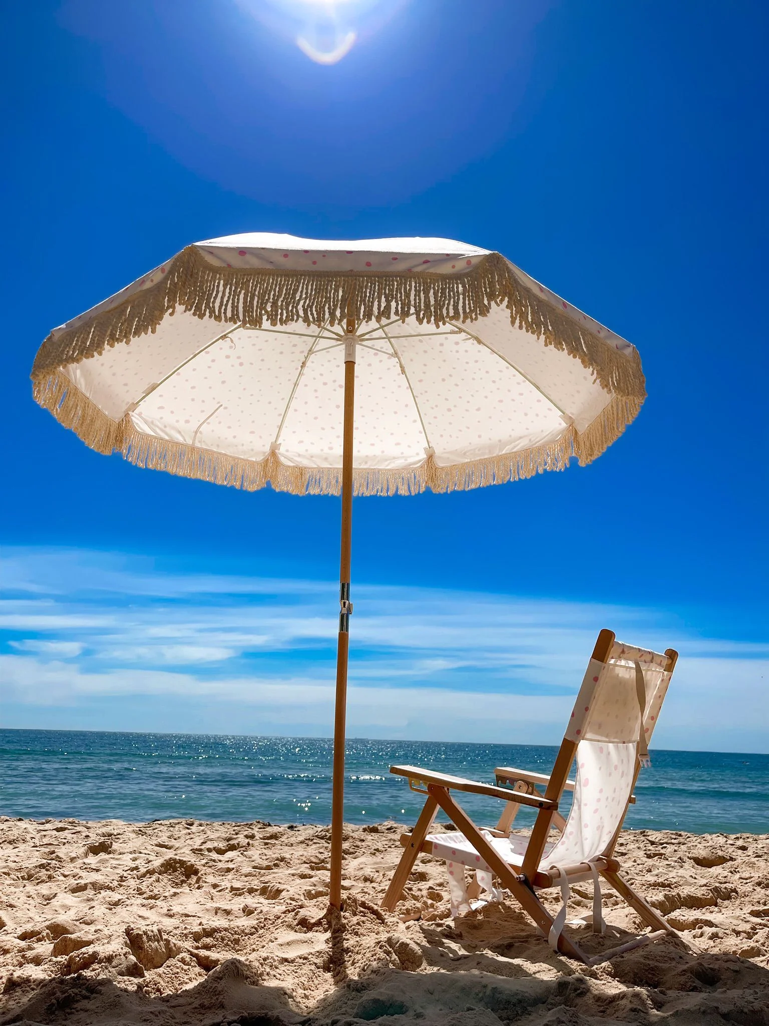 Alohra Bondi Reclining Beach Chair Speckled Pink Pre - Image 5