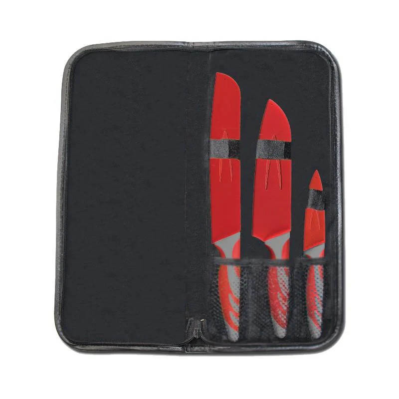 Campfire Knife Set Stainless Steel With Pouch 3Pce - Image 2