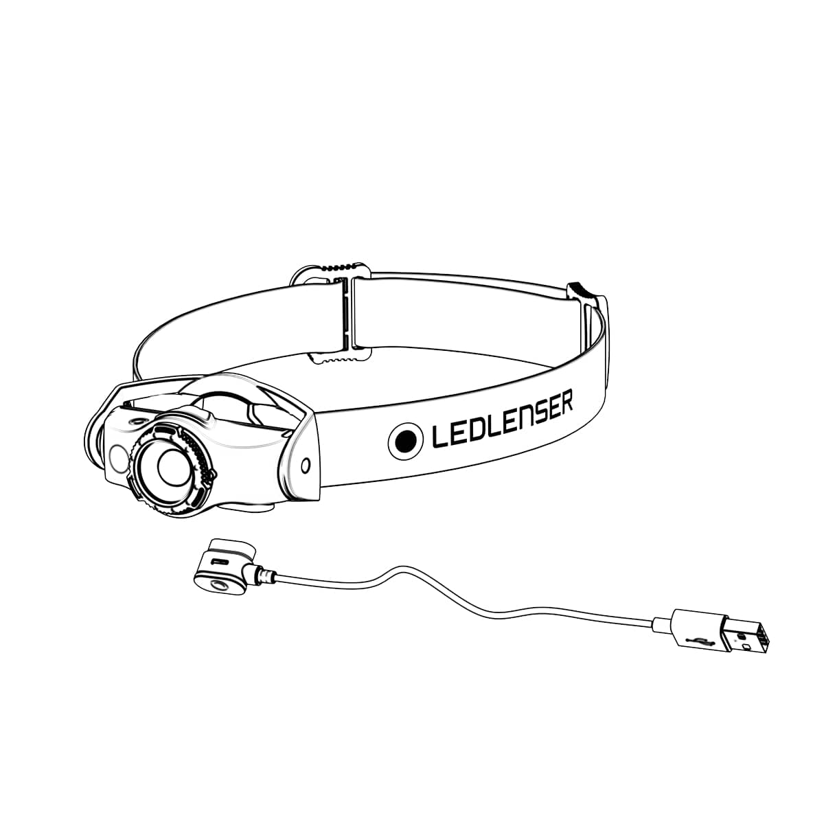 Led Lenser MH4 Black Rechargeable Headlamp - Image 4