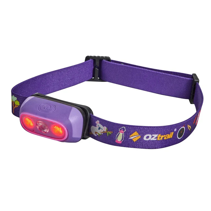 OZTRAIL LUMOS TWINKLE 80 LUMON PURPLE HEADLAMP - Image 2