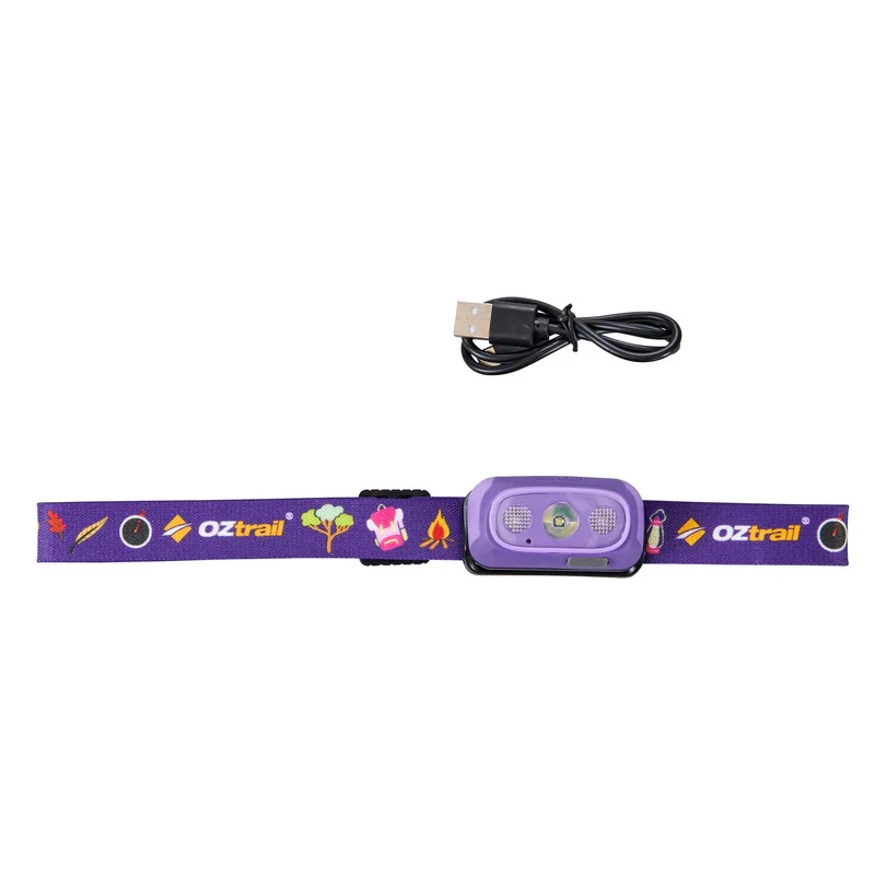 OZTRAIL LUMOS TWINKLE 80 LUMON PURPLE HEADLAMP - Image 4