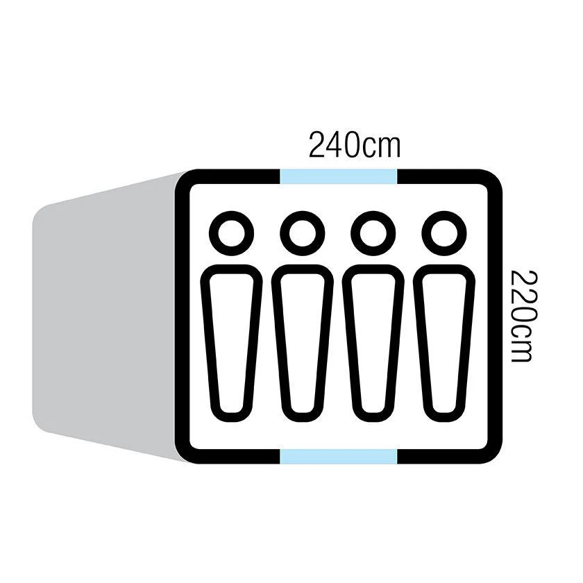Oztrail Tasman 4V Dome Tent 2020 Model - Image 5