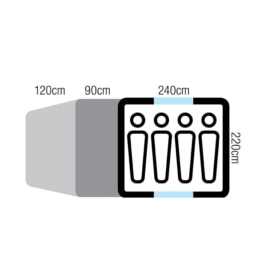 Oztrail Tasman 4V Plus Dome Tent 2020 Model - Image 3