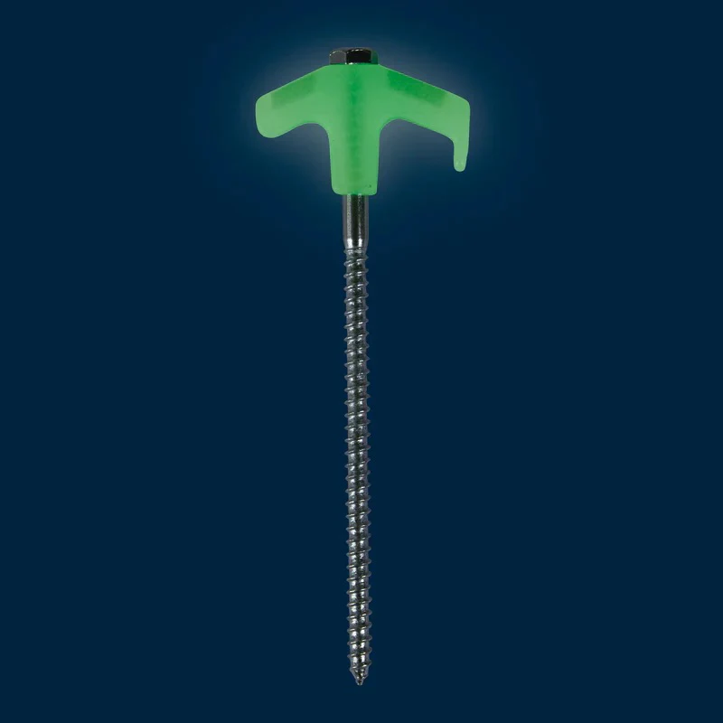 OZTRAIL TENT PEG SCREW-IN SET 25 PIECE GLOW IN DARK - Image 4