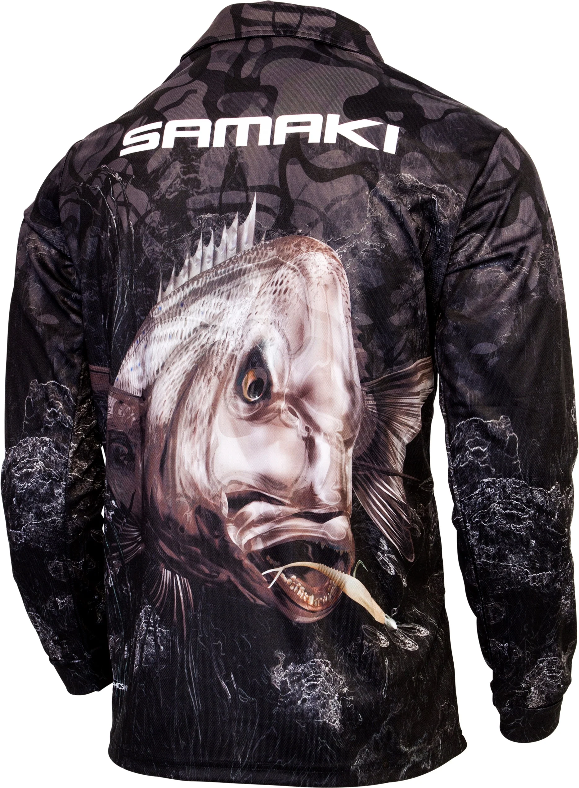 Samaki Salty Snapper Adult Fishing Shirts - Image 2