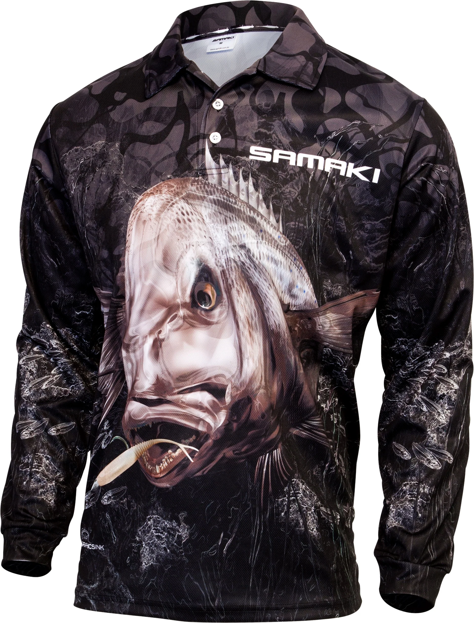 Samaki Salty Snapper Jnr Fishing Shirts