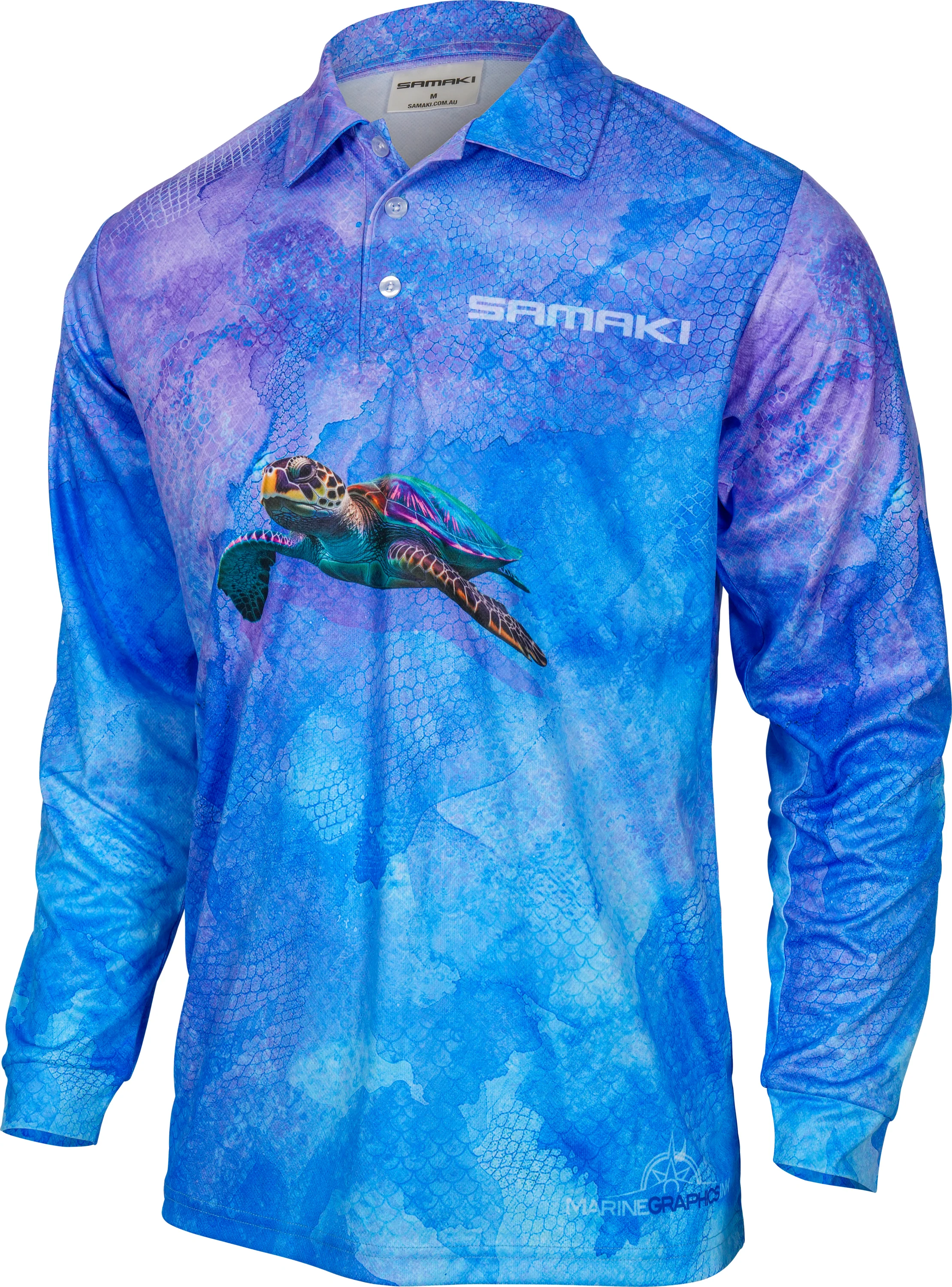 Samaki Turtle Adult Fishing Shirts