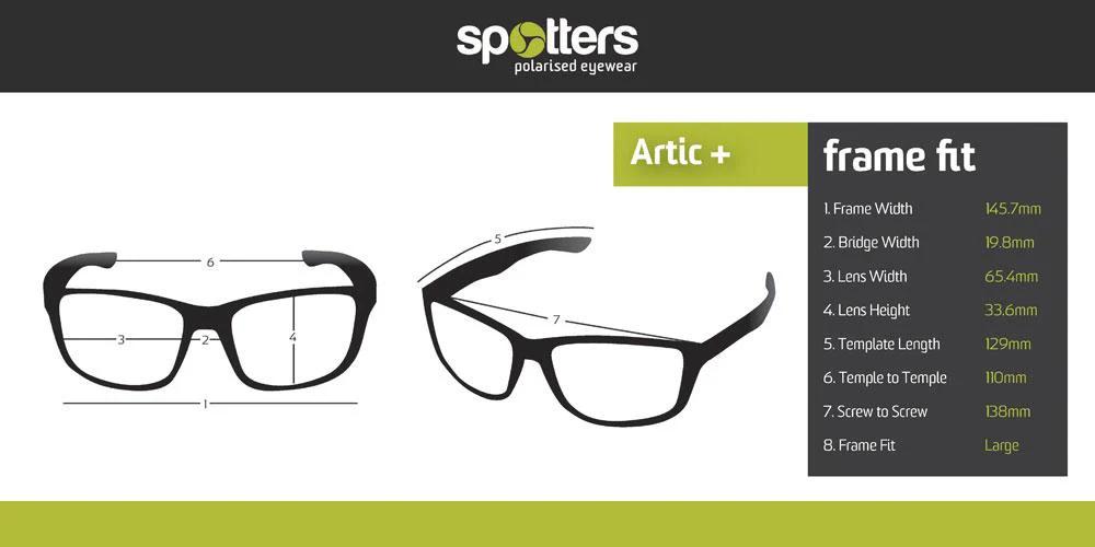 Spotters Artic+ Gloss Black Frame Sunglasses - Image 8