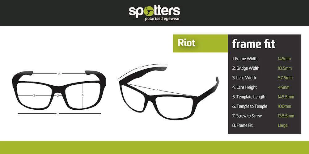 Spotters Riot Matt Black Frame Sunglasses - Image 8